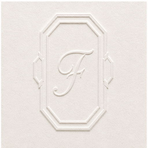 Generated embossed crest material